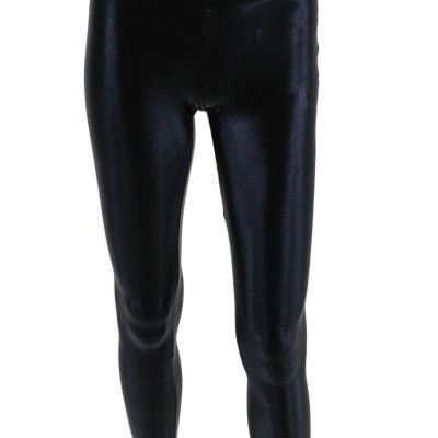 Koral Womens Shiny Mid-Rise Activewear Ankle Leggings Black Size XS